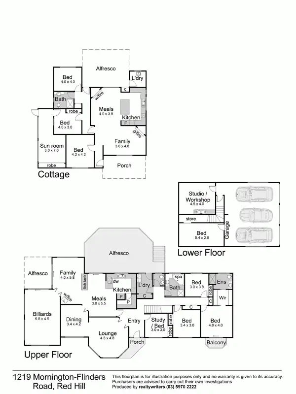 Floorplan of Homely rural property listing, 1219 Mornington Flinders Road, Red Hill VIC 3937