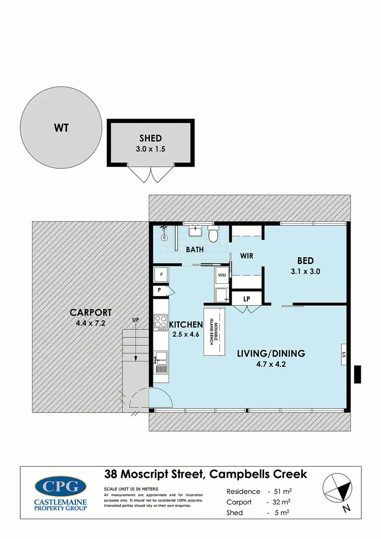 Floorplan of Homely house listing, 38 Moscript Street, Campbells Creek VIC 3451