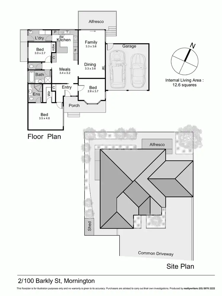 Floorplan of Homely unit listing, 2/100 Barkly Street, Mornington VIC 3931