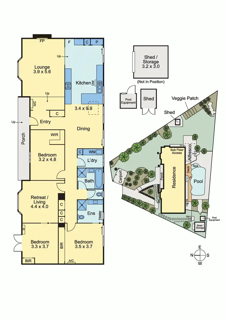 Floorplan of Homely house listing, 14 Wiringa Crescent, Mount Eliza VIC 3930