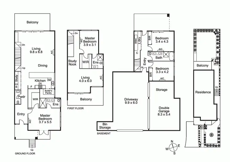 Floorplan of Homely house listing, 12 Hilltop Crescent, Ivanhoe East VIC 3079