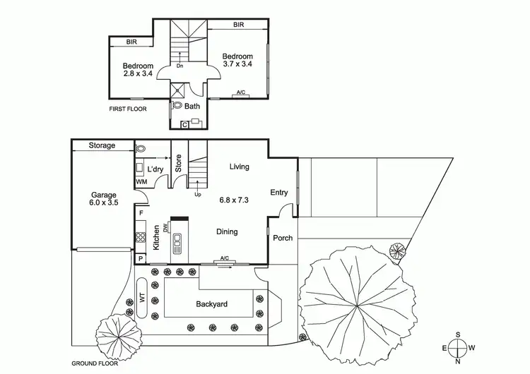 Floorplan of Homely house listing, 141B Outhwaite Road, Heidelberg West VIC 3081