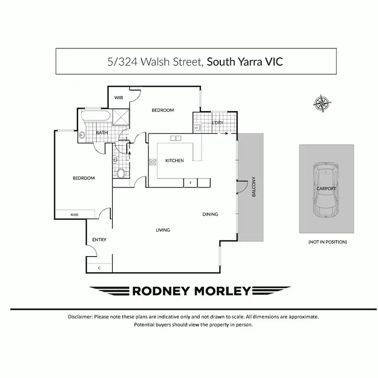 Floorplan of Homely apartment listing, 5/324 Walsh Street, South Yarra VIC 3141