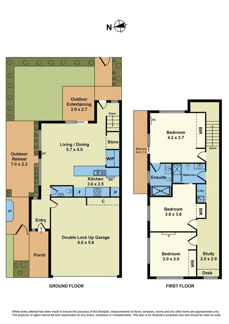 Floorplan of Homely townhouse listing, 13/124-136 Mason Street, Newport VIC 3015