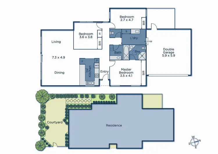 Floorplan of Homely unit listing, 1/36 Strabane Avenue, Mont Albert North VIC 3129