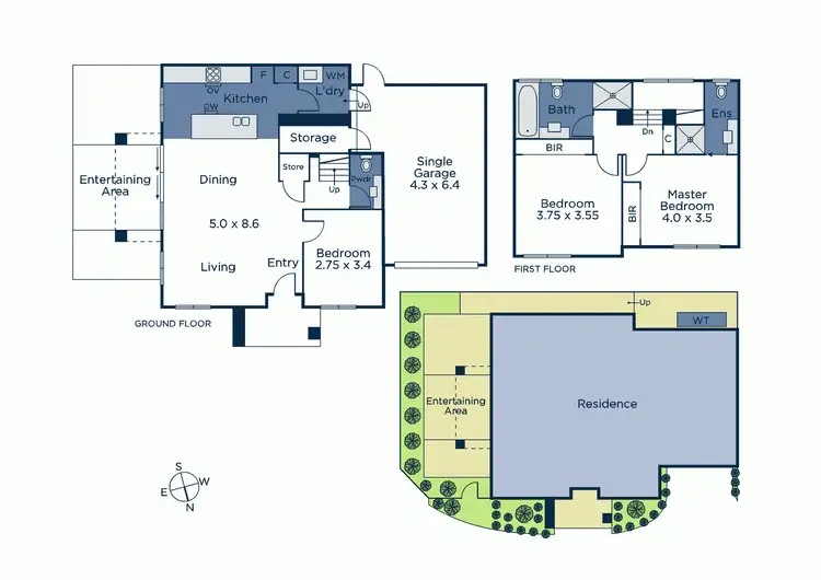 Floorplan of Homely townhouse listing, 2/33 Shady Grove, Nunawading VIC 3131