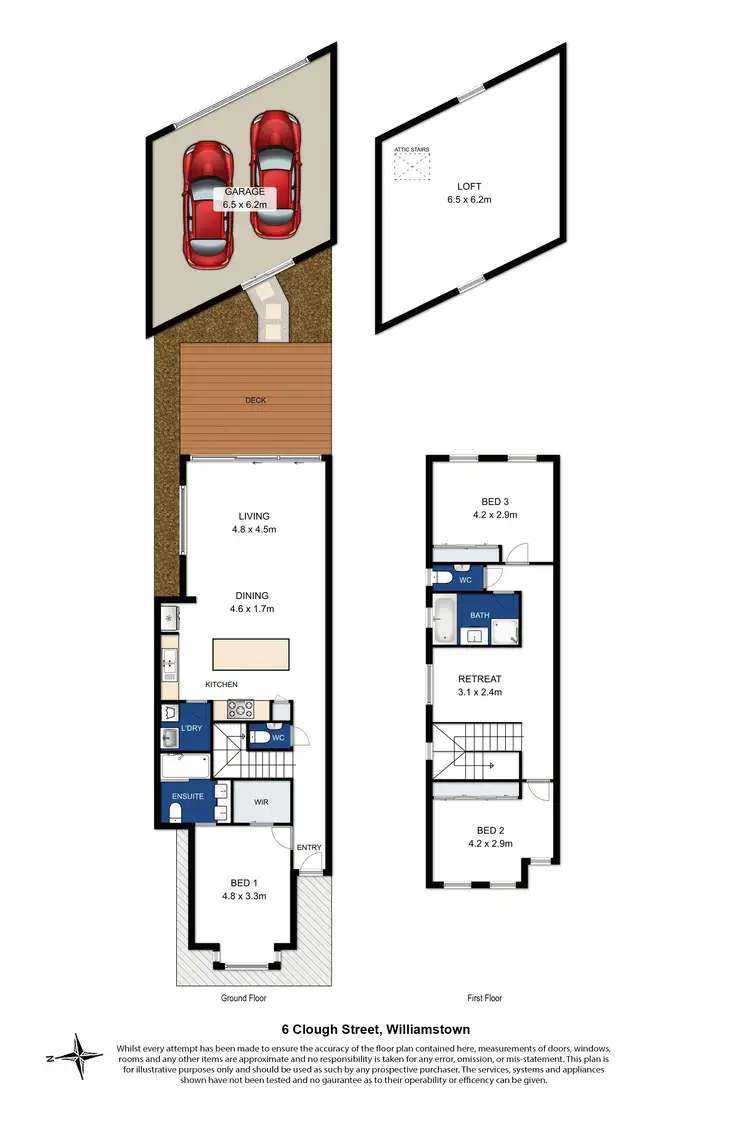 Floorplan of Homely house listing, 6A Clough Street, Williamstown VIC 3016