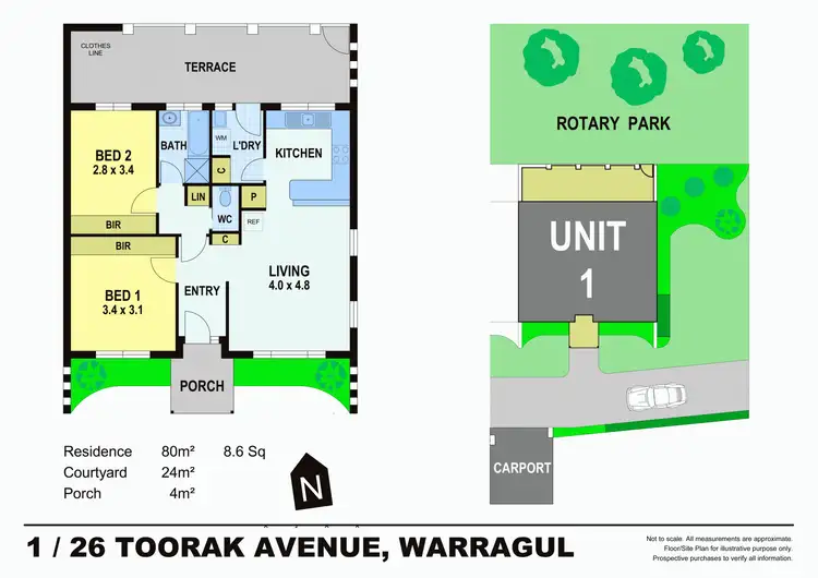 Floorplan of Homely unit listing, 1/26 Toorak Avenue, Warragul VIC 3820