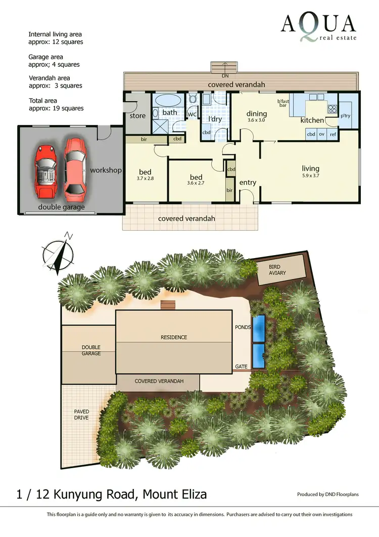 Floorplan of Homely house listing, 1/12 Kunyung Road, Mount Eliza VIC 3930