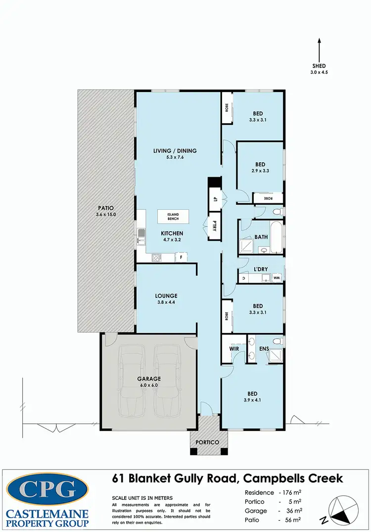 Floorplan of Homely house listing, 61 Blanket Gully Road, Campbells Creek VIC 3451