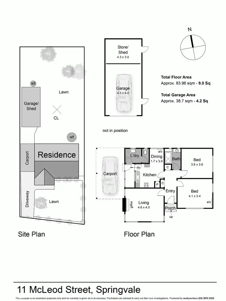 Floorplan of Homely house listing, 11 McLeod Street, Springvale VIC 3171