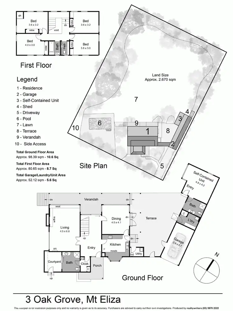 Floorplan of Homely house listing, 3 Oak Grove, Mount Eliza VIC 3930