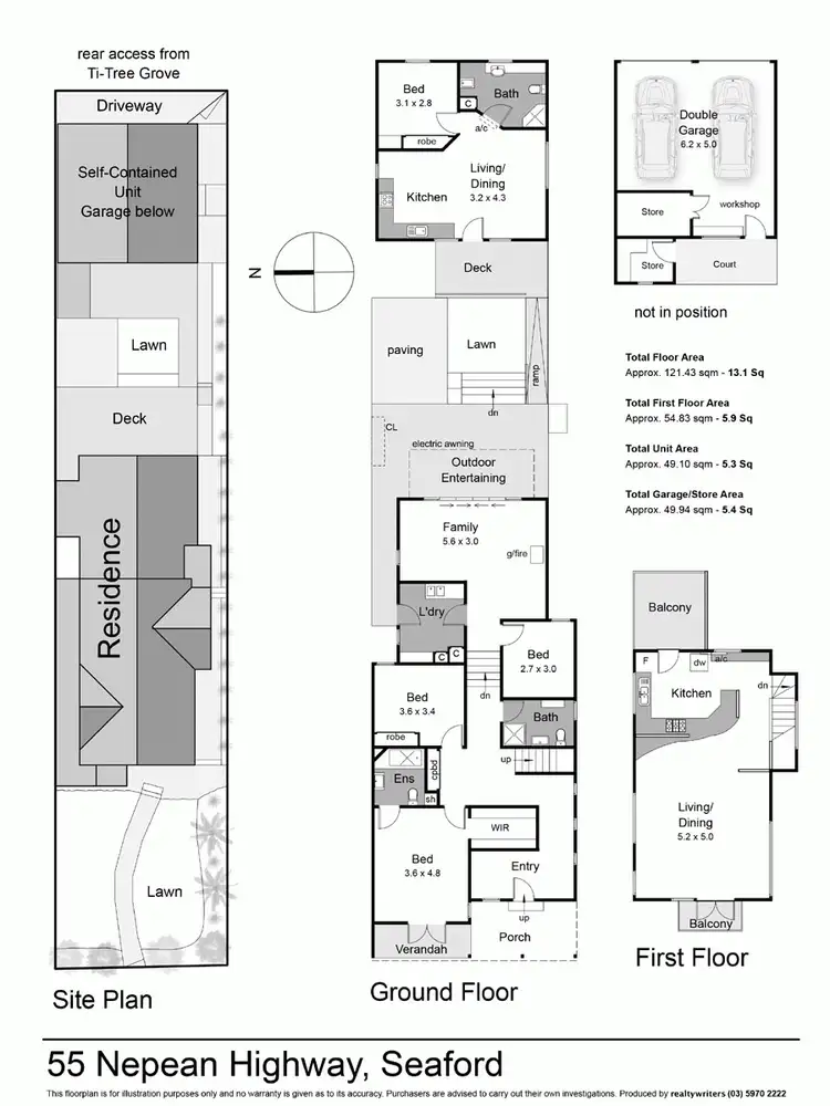 Floorplan of Homely house listing, 55 Nepean Highway, Seaford VIC 3198