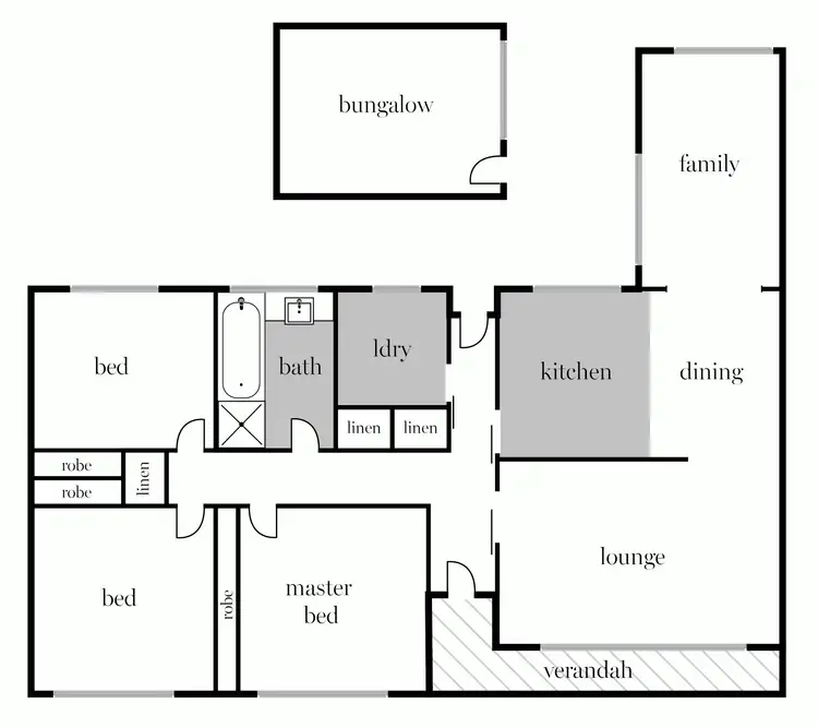 Floorplan of Homely house listing, 33 Edwards Street, Sebastopol VIC 3356