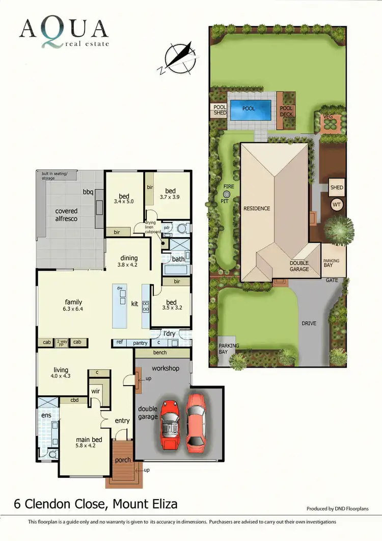 Floorplan of Homely house listing, 6 Clendon Close, Mount Eliza VIC 3930