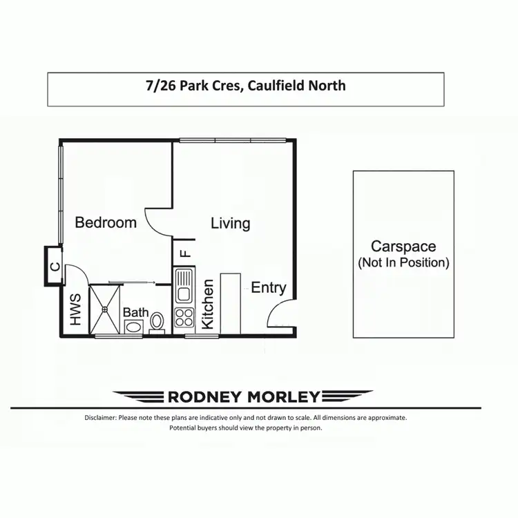 Floorplan of Homely apartment listing, 7/26 Park Crescent, Caulfield North VIC 3161