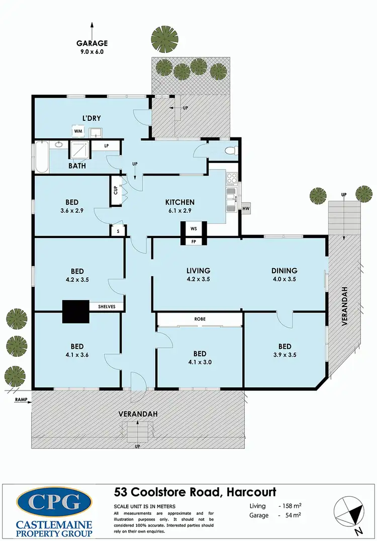 Floorplan of Homely house listing, 53 Coolstore Road, Harcourt VIC 3453