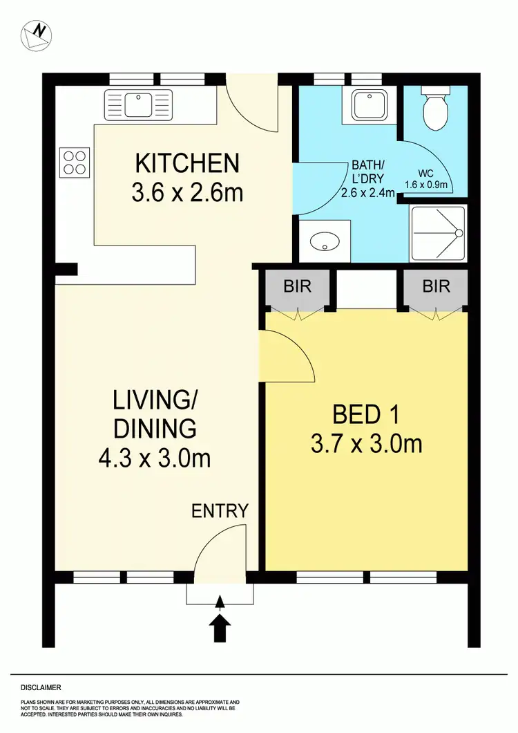 Floorplan of Homely unit listing, 2/607 Creswick Road, Wendouree VIC 3355