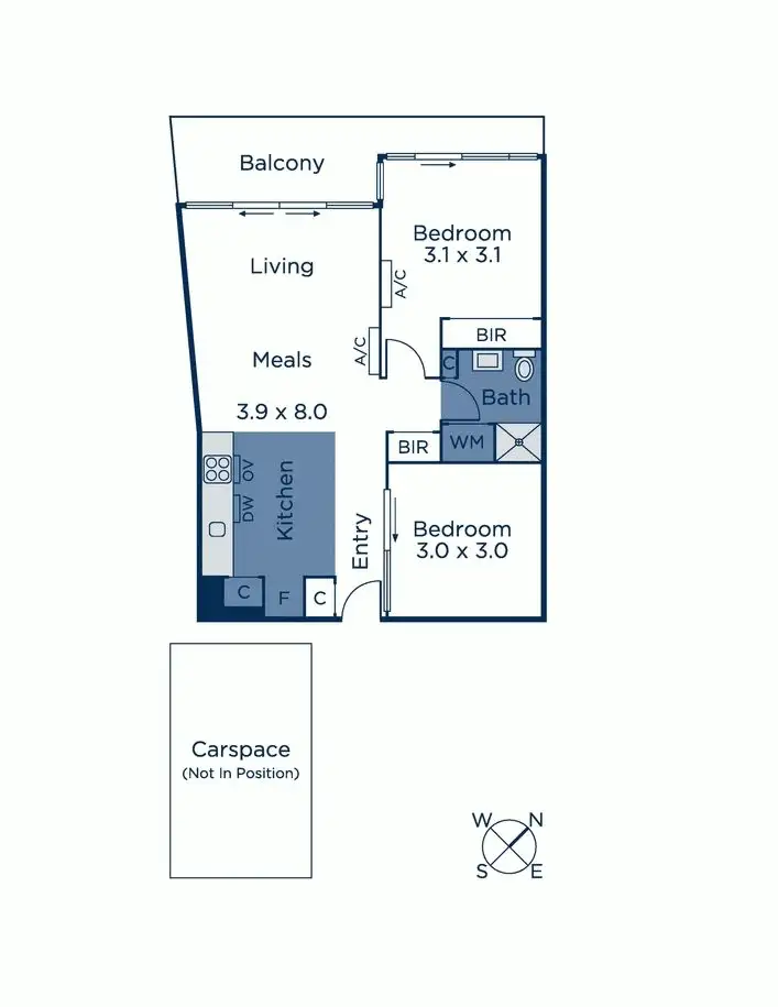 Floorplan of Homely apartment listing, 405/770D Toorak Road, Glen Iris VIC 3146