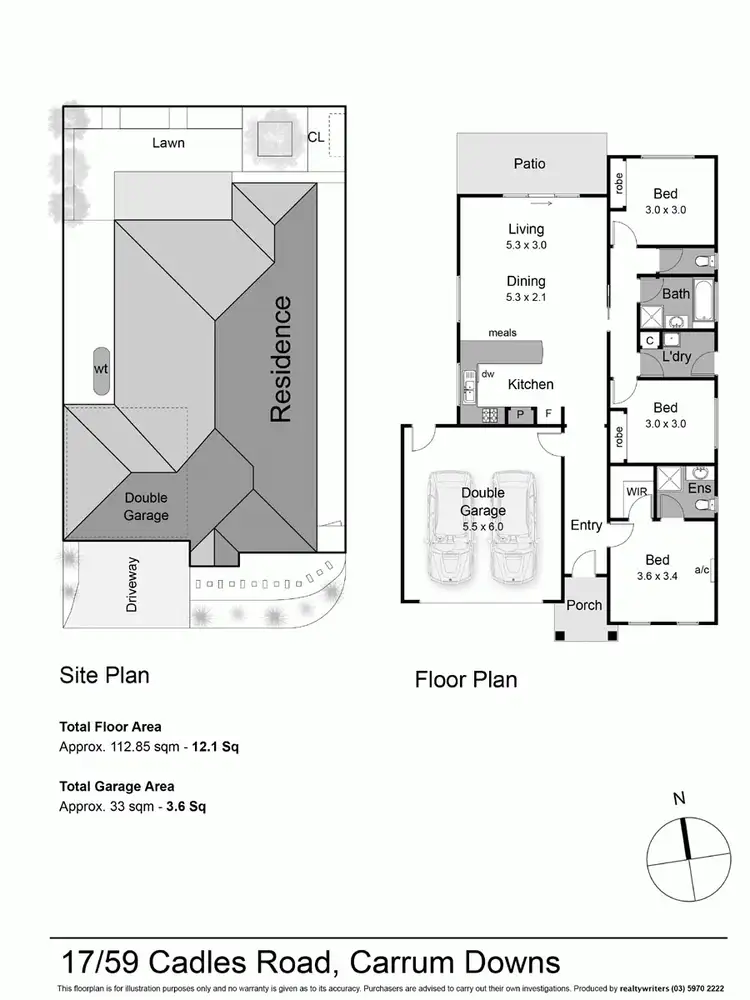 Floorplan of Homely unit listing, 17/59 Cadles Road, Carrum Downs VIC 3201