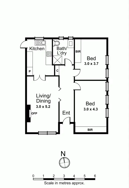 Floorplan of Homely unit listing, 5/38 Kingsley Street, Elwood VIC 3184