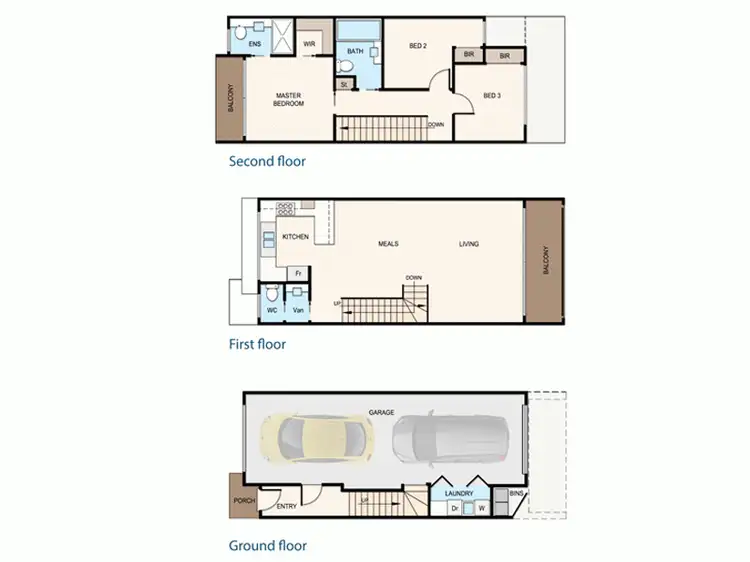 Floorplan of Homely townhouse listing, 15 Zara Court, Officer VIC 3809