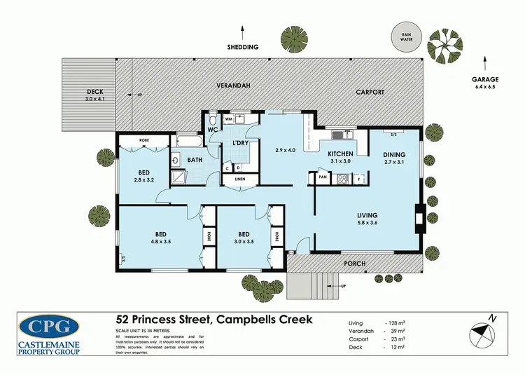 Floorplan of Homely house listing, 52 Princess Street, Campbells Creek VIC 3451