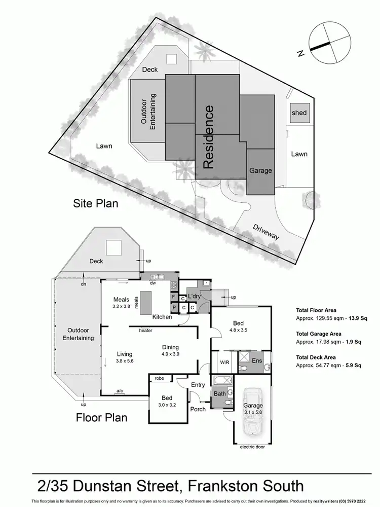 Floorplan of Homely unit listing, 2/35 Dunstan Street, Frankston South VIC 3199