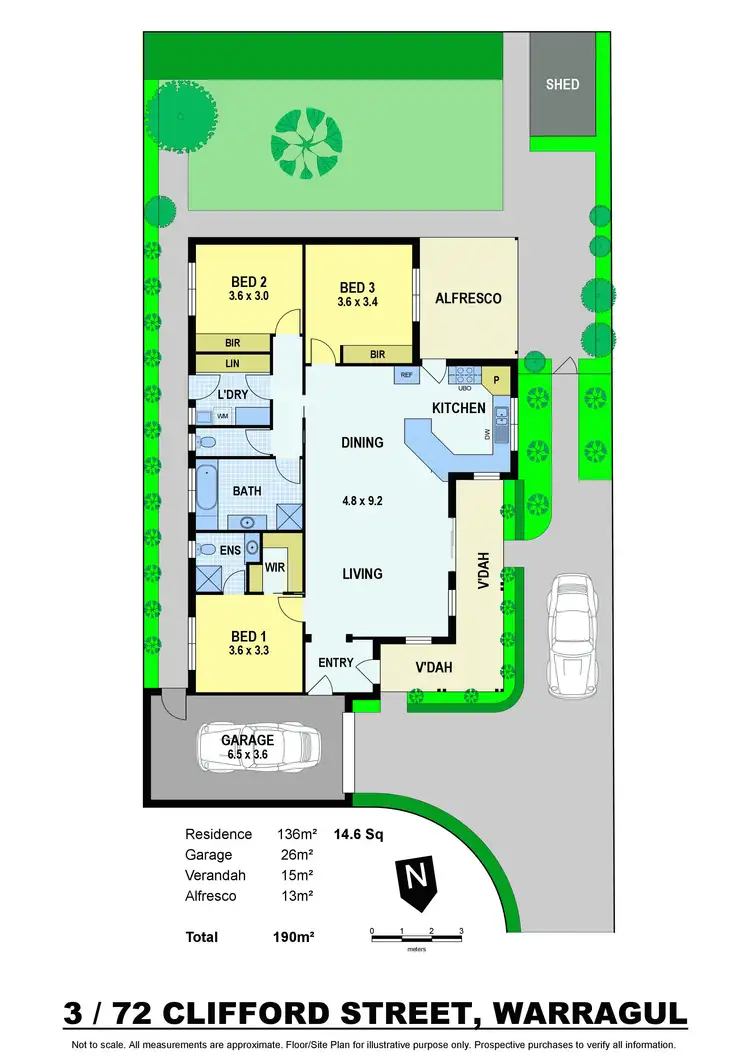 Floorplan of Homely unit listing, 3/72 Clifford Street, Warragul VIC 3820