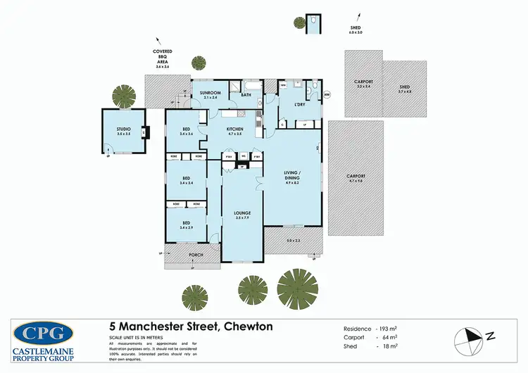 Floorplan of Homely house listing, 5 Manchester Street, Chewton VIC 3451