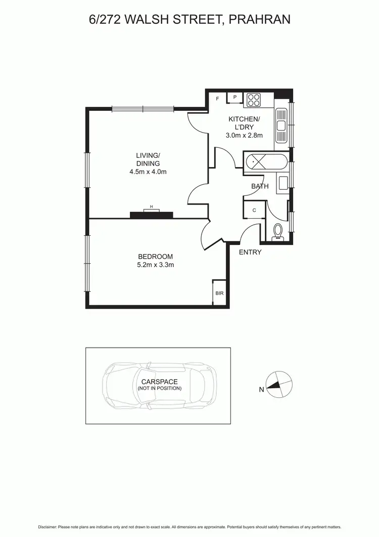 Floorplan of Homely apartment listing, 6/272 Walsh Street, South Yarra VIC 3141