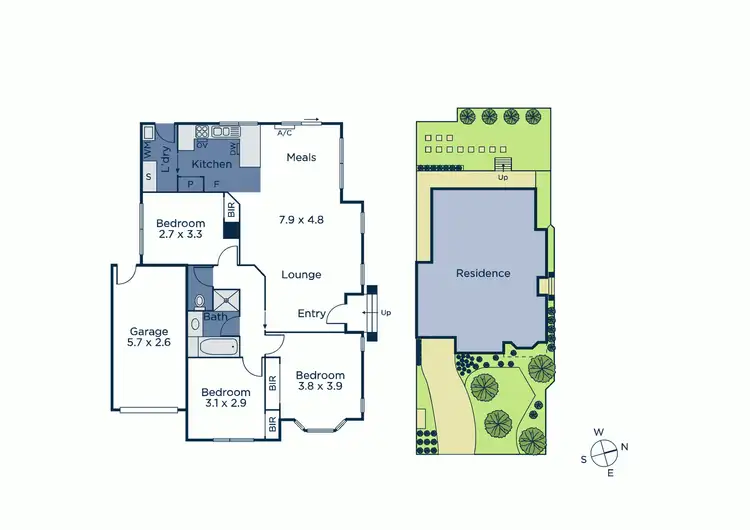 Floorplan of Homely unit listing, 1/87-91 Watts  Street, Box Hill North VIC 3129