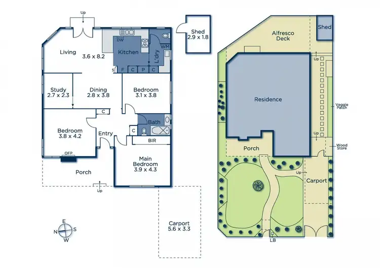 Floorplan of Homely house listing, 6 Leach Avenue, Box Hill North VIC 3129