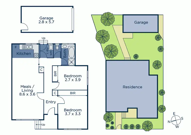 Floorplan of Homely unit listing, 22 Leopold Crescent, Mont Albert VIC 3127
