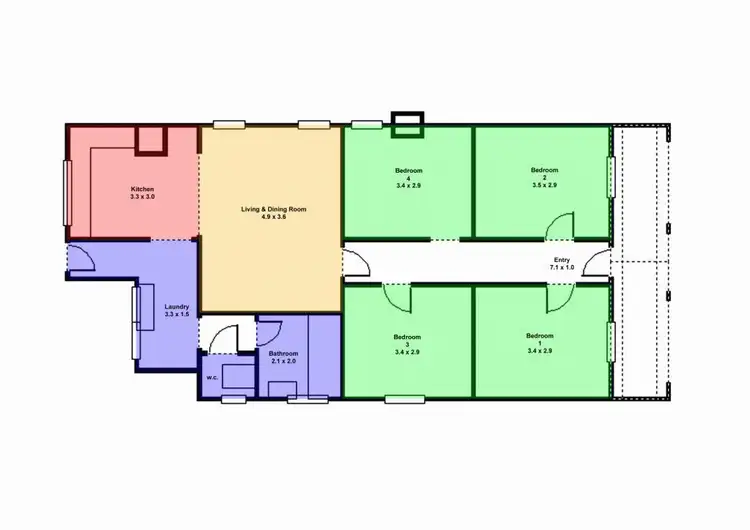 Floorplan of Homely house listing, 7 Eddy Street, Ballarat Central VIC 3350