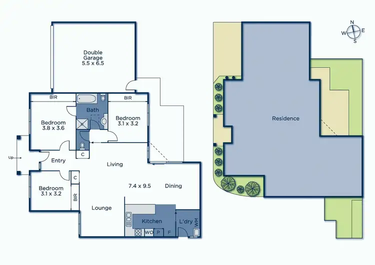 Floorplan of Homely unit listing, 2/3 Havelock Street, Burwood VIC 3125