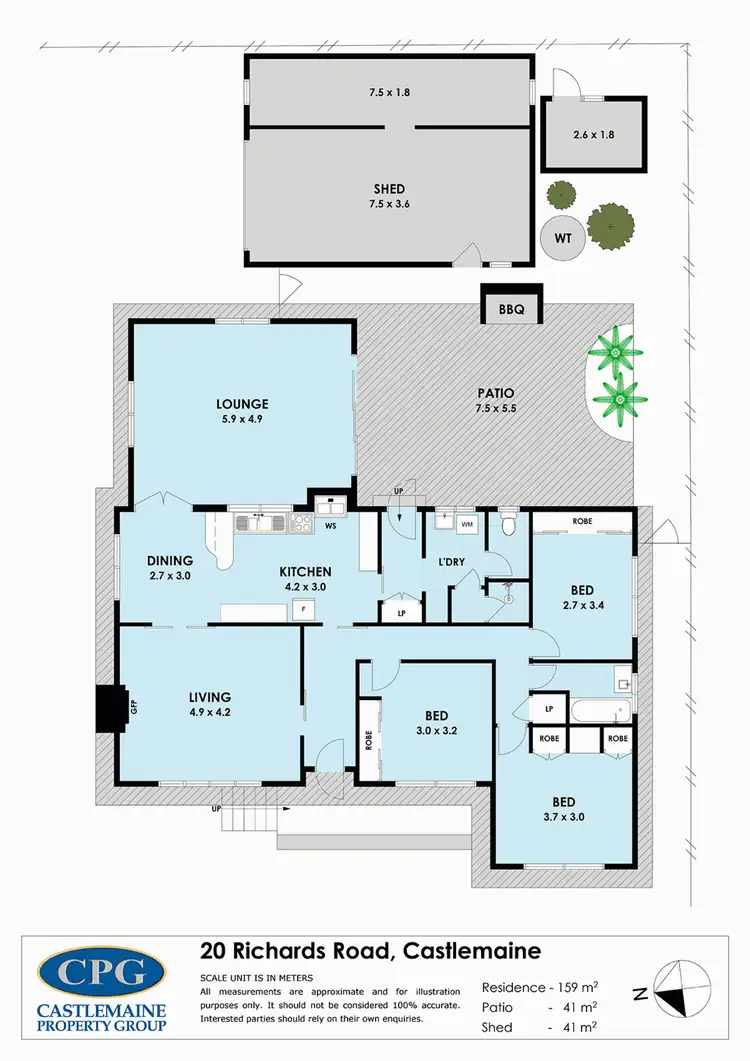 Floorplan of Homely house listing, 20 Richards Road, Castlemaine VIC 3450