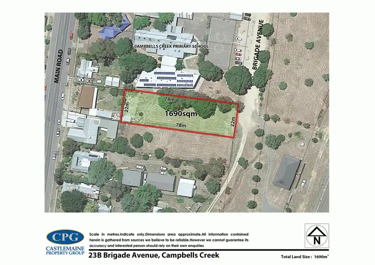 Floorplan of Homely land listing, 23B Brigade Avenue, Campbells Creek VIC 3451