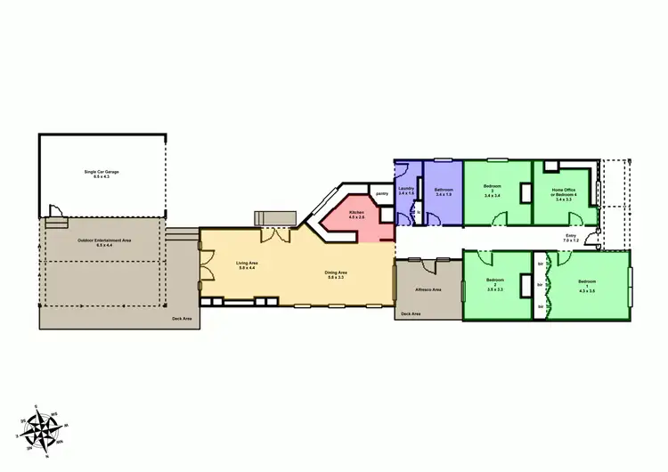Floorplan of Homely house listing, 614 Lydiard Street North, Soldiers Hill VIC 3350