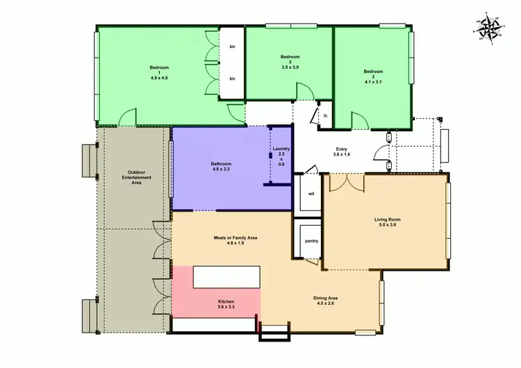 Floorplan of Homely house listing, 244 Kline Street, Ballarat East VIC 3350