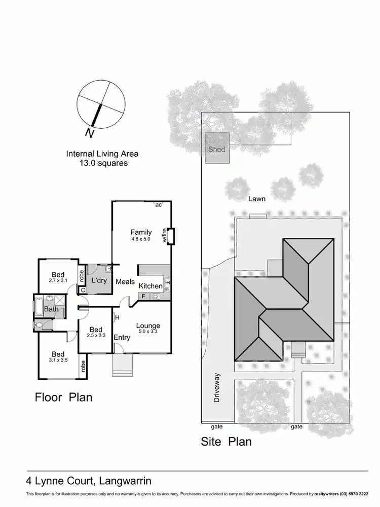 Floorplan of Homely house listing, 4 Lynne Court, Langwarrin VIC 3910