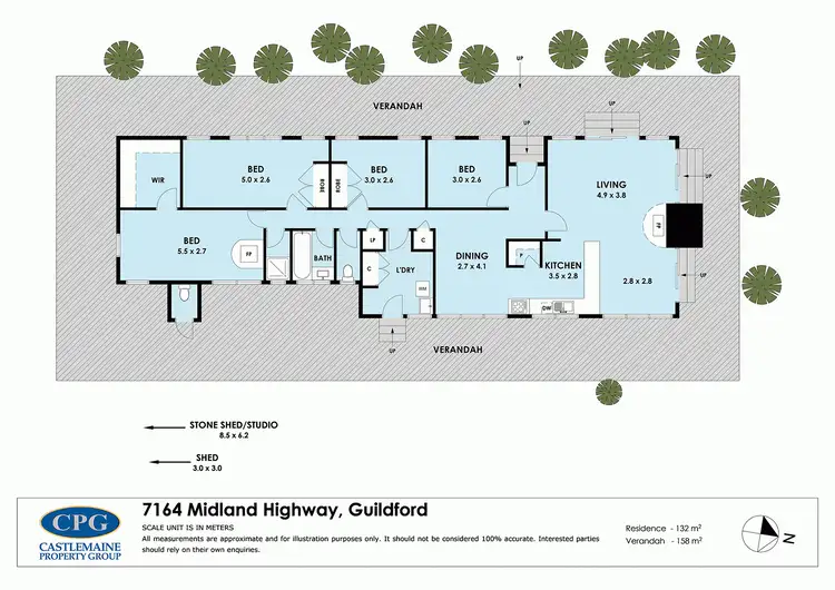 Floorplan of Homely house listing, 7164 Midland Highway, Guildford VIC 3451