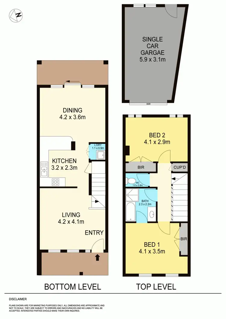 Floorplan of Homely townhouse listing, 3/4 Lal Lal Street, Golden Point VIC 3350