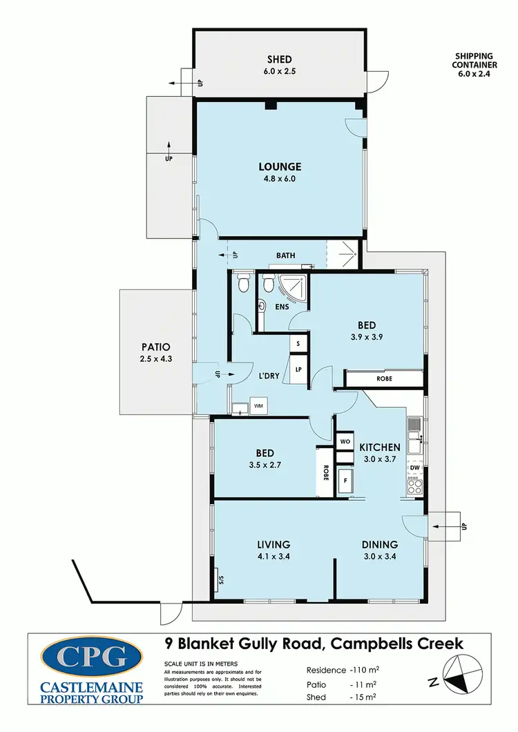 Floorplan of Homely house listing, 9 Blanket Gully Road, Campbells Creek VIC 3451