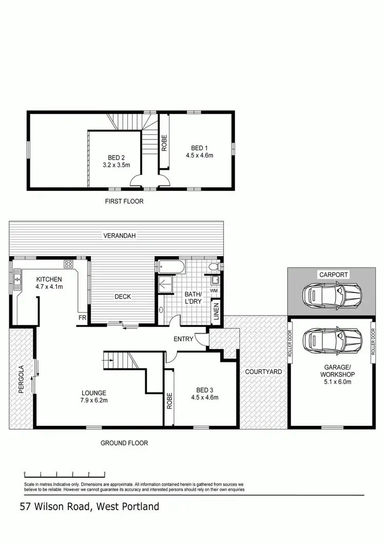 Floorplan of Homely house listing, 57 WEST WILSONS Road, Portland VIC 3305