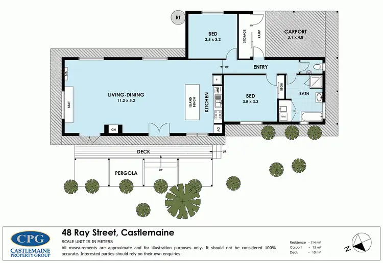 Floorplan of Homely house listing, 48 Ray Street, Castlemaine VIC 3450