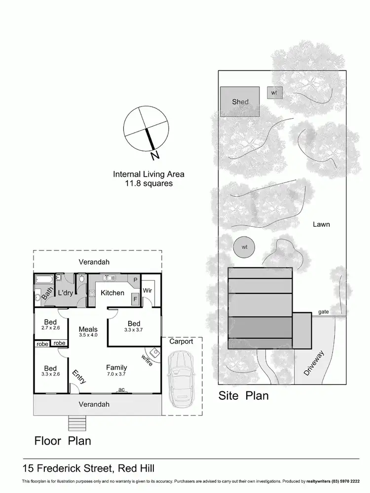 Floorplan of Homely house listing, 15 Frederick Street, Red Hill VIC 3937