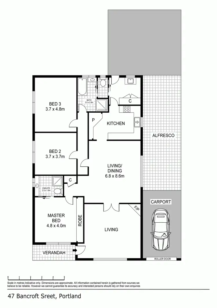 Floorplan of Homely house listing, 47 BANCROFT Street, Portland VIC 3305