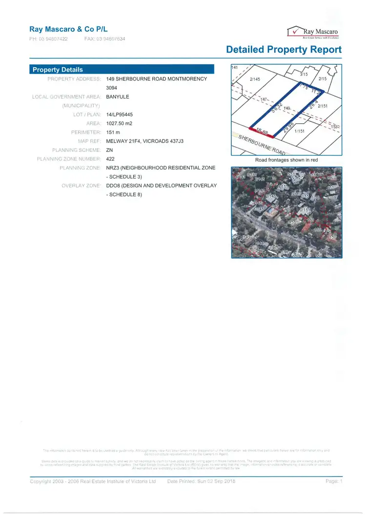 Floorplan of Homely land listing, 149 Sherbourne Road, Montmorency VIC 3094