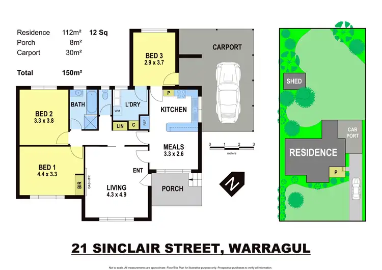Floorplan of Homely house listing, 21 Sinclair Street, Warragul VIC 3820